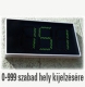EL foglaltságjelző 3 digites EL foglaltságjelző 3 digites